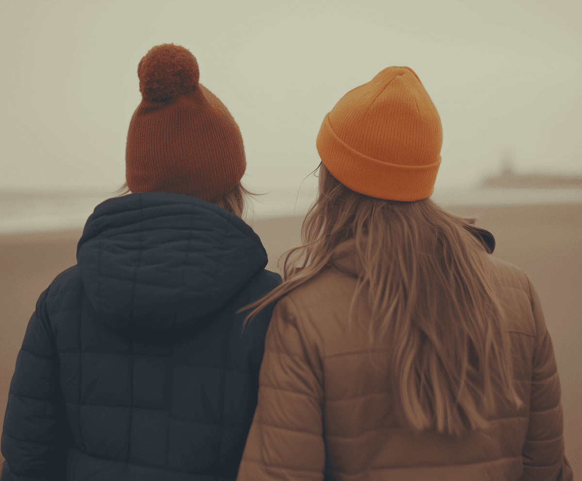 Person in winter hat