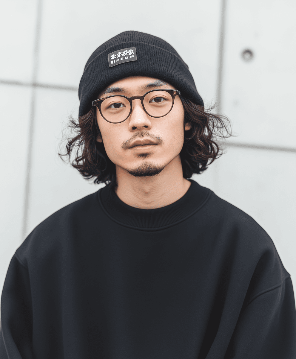 Man wearing glasses and black cap