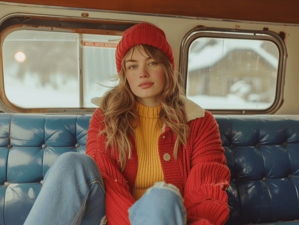 Group wearing orange beanies